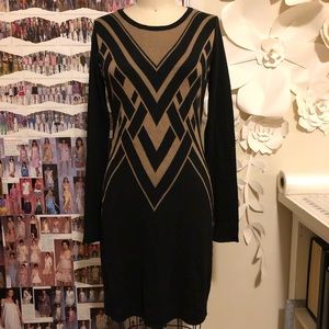 ⭐️3 for $12 Geometric Long Sleeve Sweater Dress